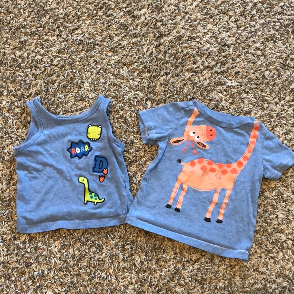 12 mos tank top and short sleeve